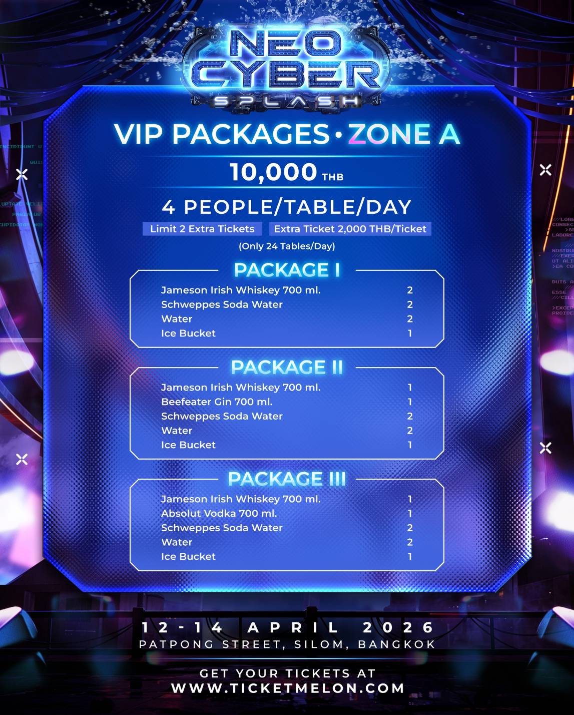 VIP Package Zone A